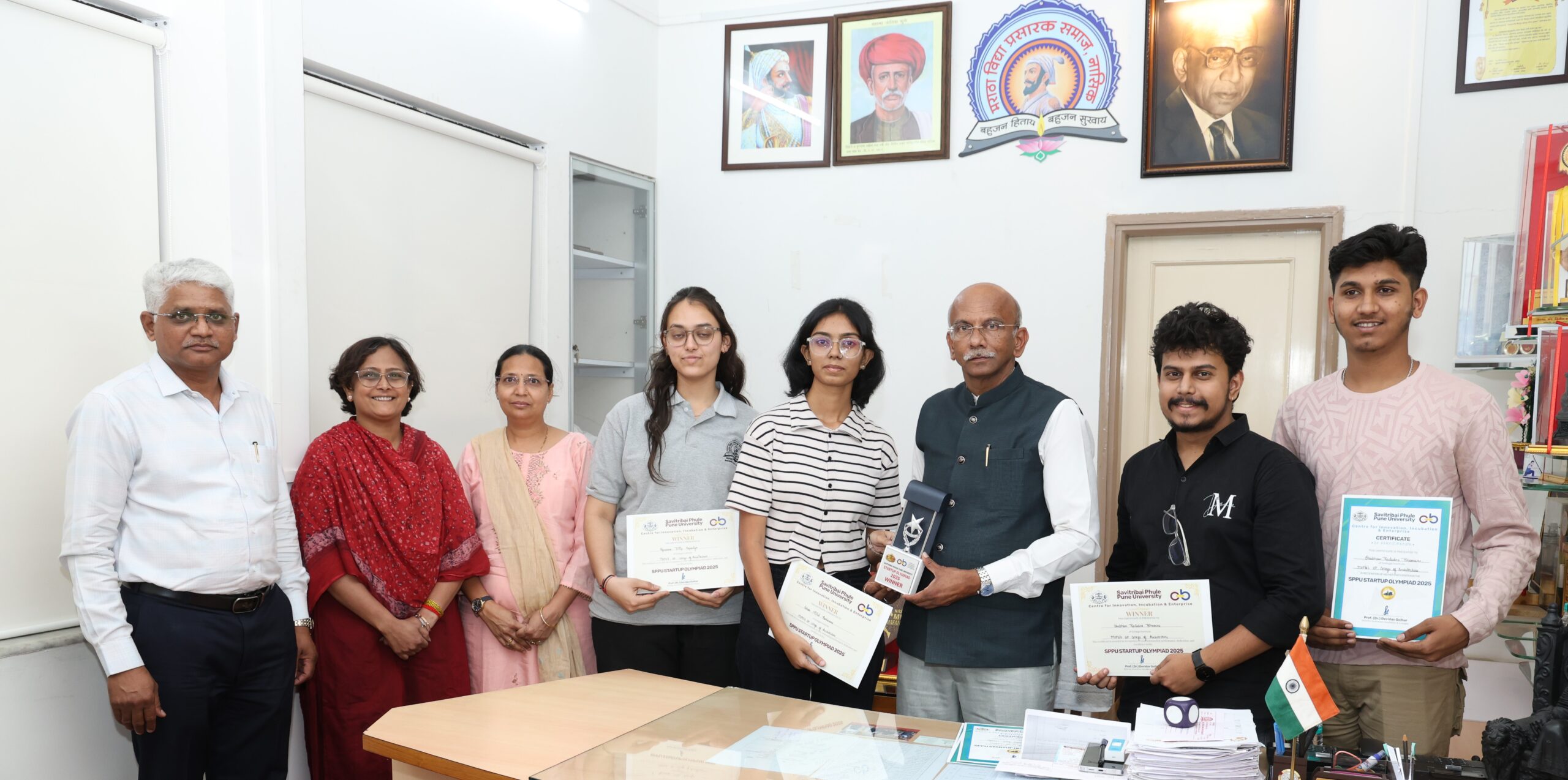 पुणे विद्यापीठाच्या स्टार्टअप ऑलिम्पियाड स्पर्धेत मविप्र वास्तुकला महाविद्यालयाचा डंका!